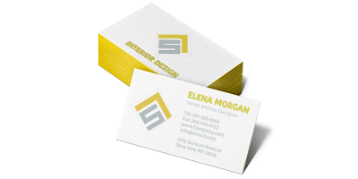 Colored Edged Business Cards
