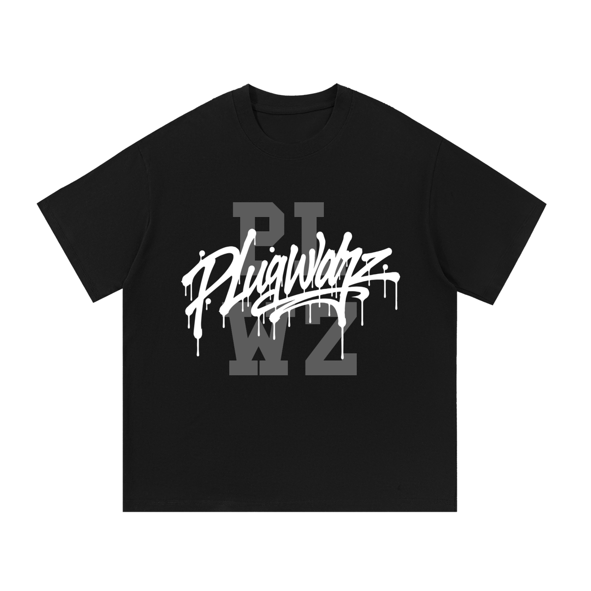 Plug Warz Graffiti Logo Essential Cotton T-Shirt