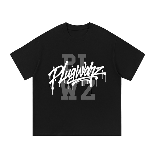 Plug Warz Graffiti Logo Essential Cotton T-Shirt