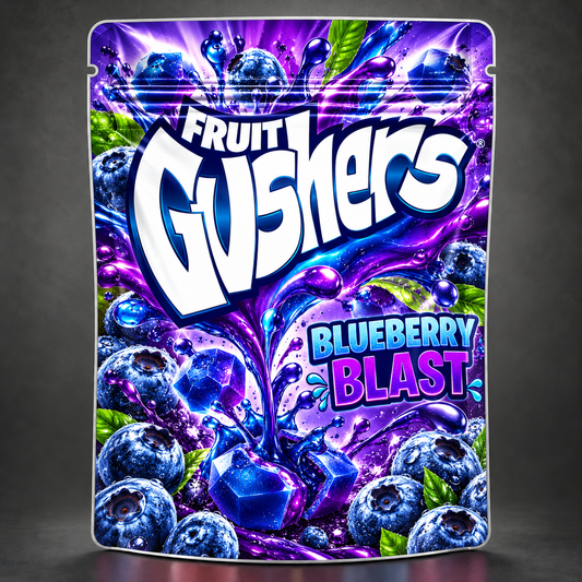 Blueberry Blast Gushers Premade Sticker Bag (128pcs Minimum)