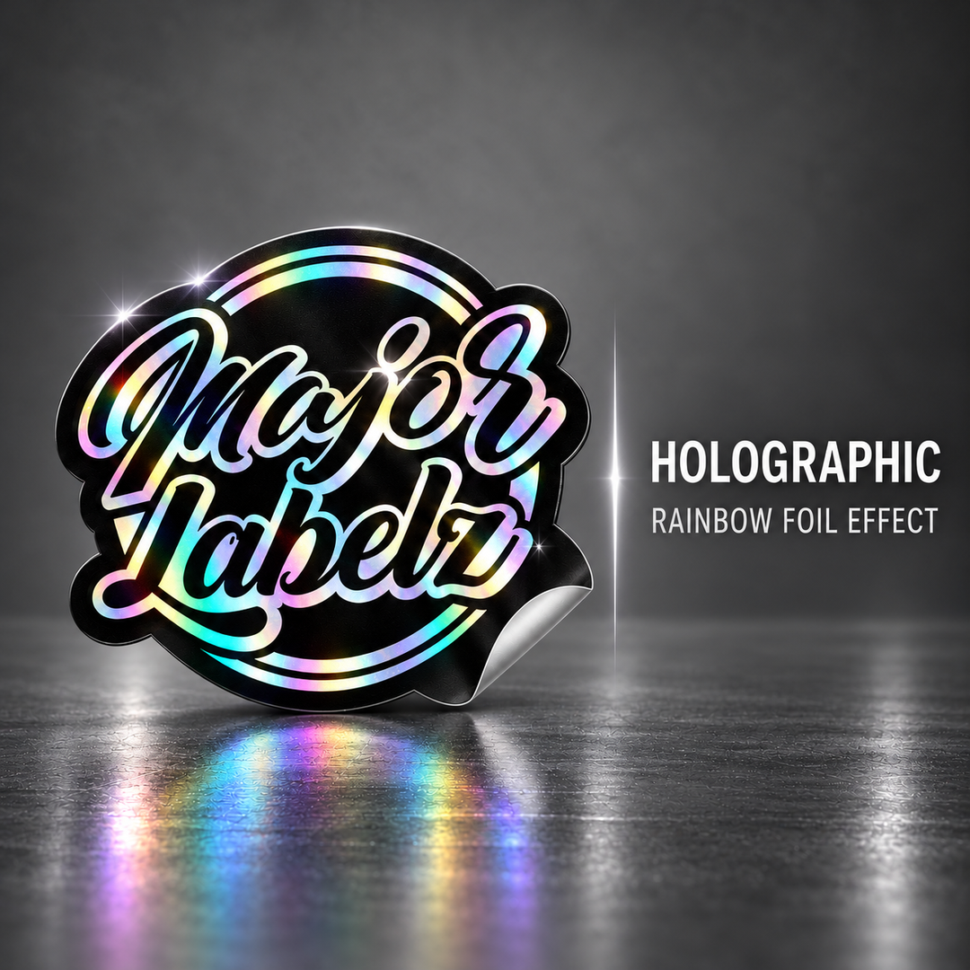 Die-cut Holographic Sticker Slap (100pc Minimum)
